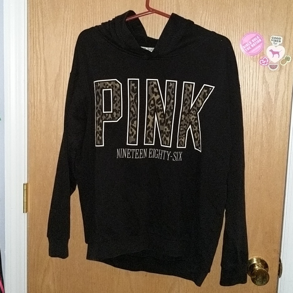 Rare cheetah oversized PINK hoodie